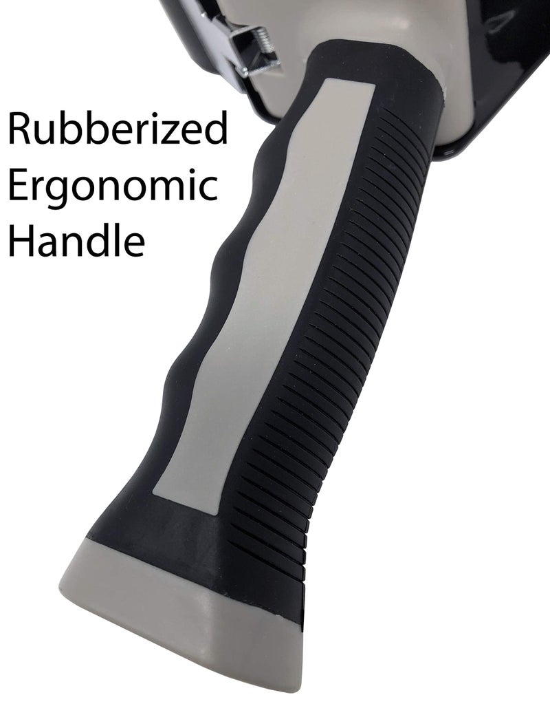 Clipco Tape Dispenser Gun with Packing Tape Included and Rubberized Handle (Pack of 3) (Black-Gray) - Image 3